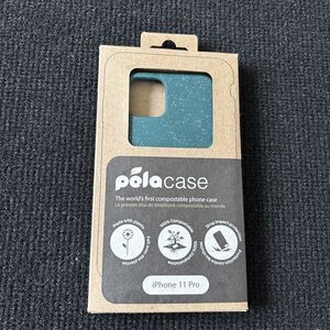 Pela iPhone 11 Pro Soft Phone Case Back Cover Green 100% Compostable
